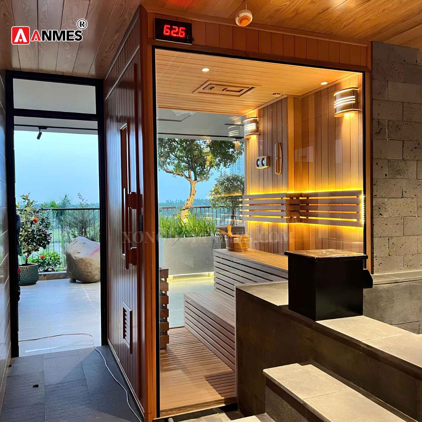 Ưu điểm của phòng xông hơi khô lắp đặt gỗ tuyết tùng Canada